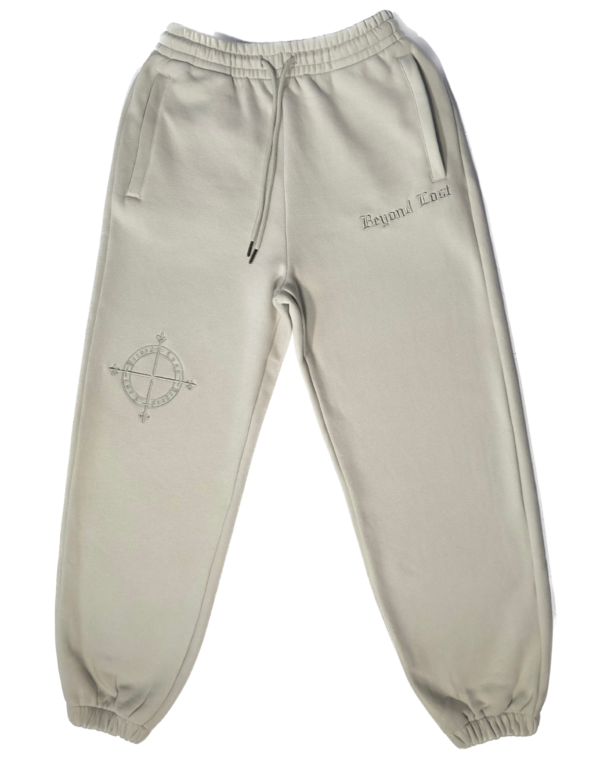 MoonShadow Mint Sweatpants: Embroidery, 3 Zip Pockets- Oversized/Unisex