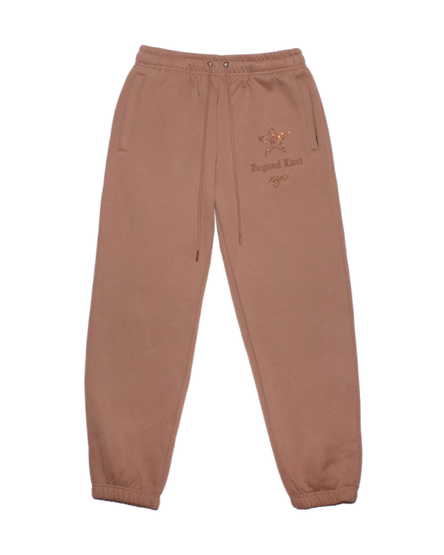 Latte Stars Sweatpants: Iridescent Rhinestones
