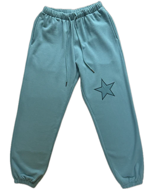 Aqua Blue Sweatpants. Lightweight Oversized. Limited Edition!