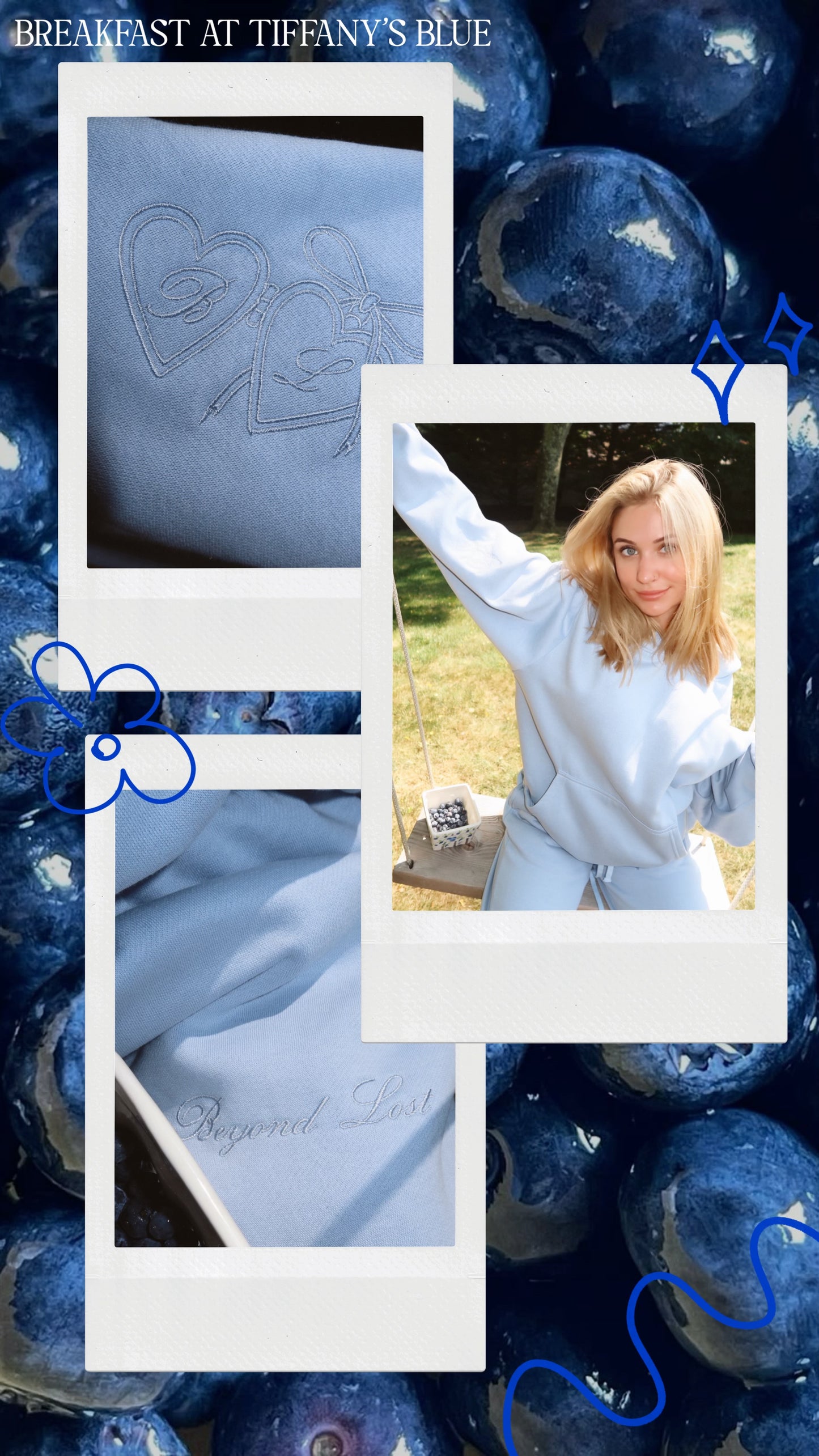 Breakfast at Tiffany's Lightweight Blue Pants