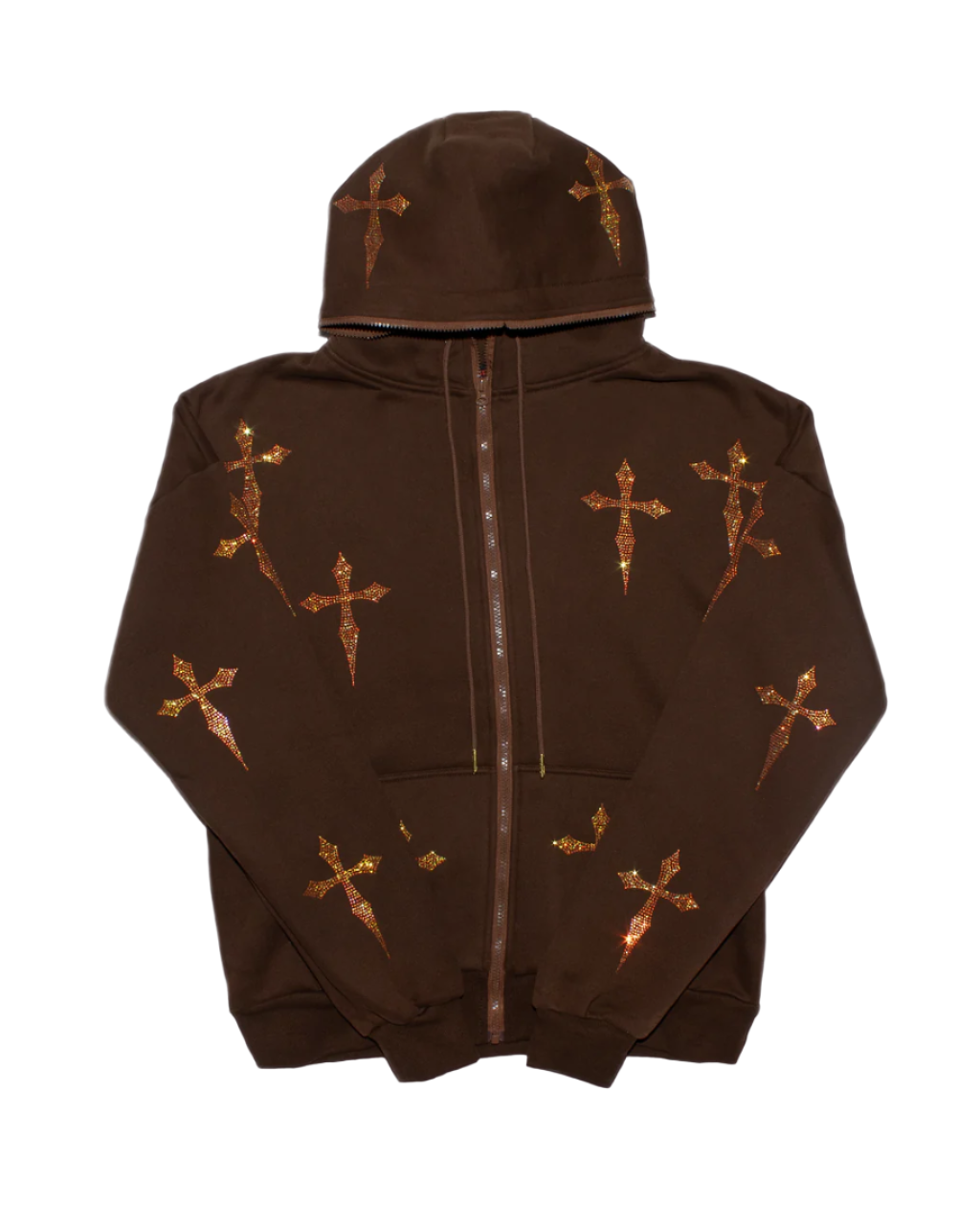 Forest Brown: Crystal Dagger Hoodie