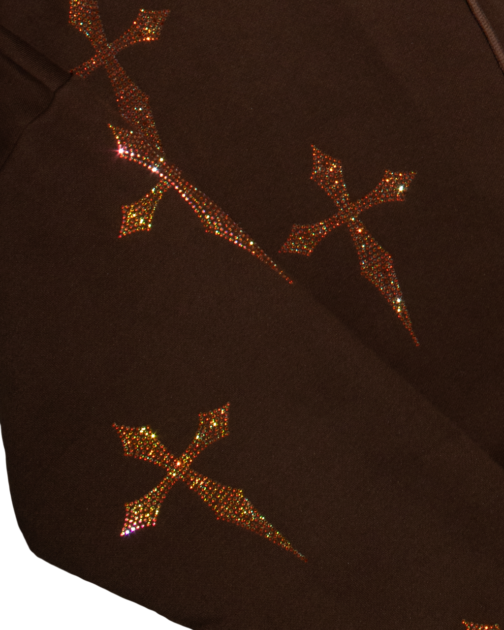 Forest Brown: Crystal Dagger Hoodie