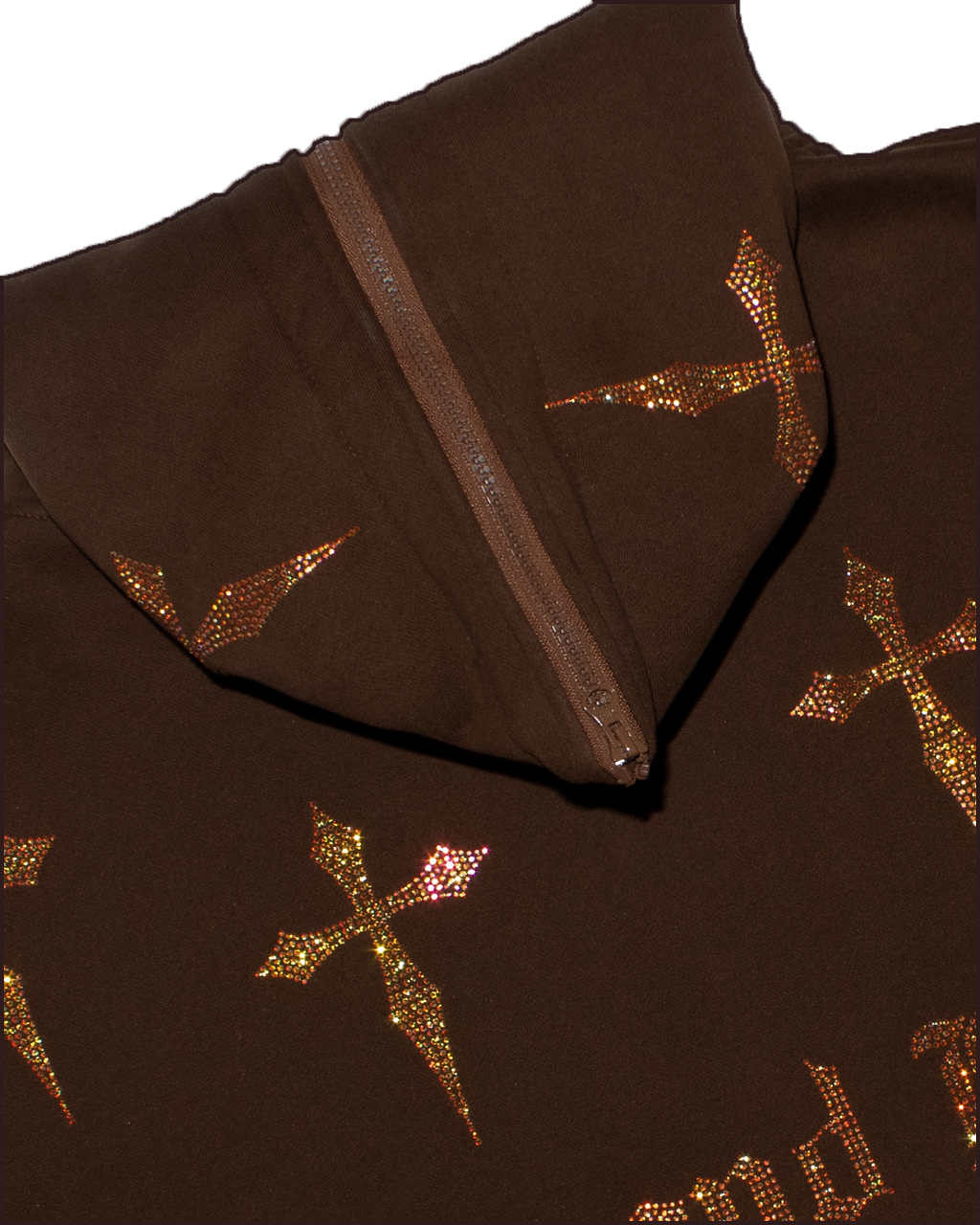 Forest Brown: Crystal Dagger Hoodie