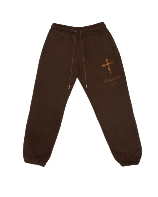 Forest Brown: Crystal Dagger Sweatpants