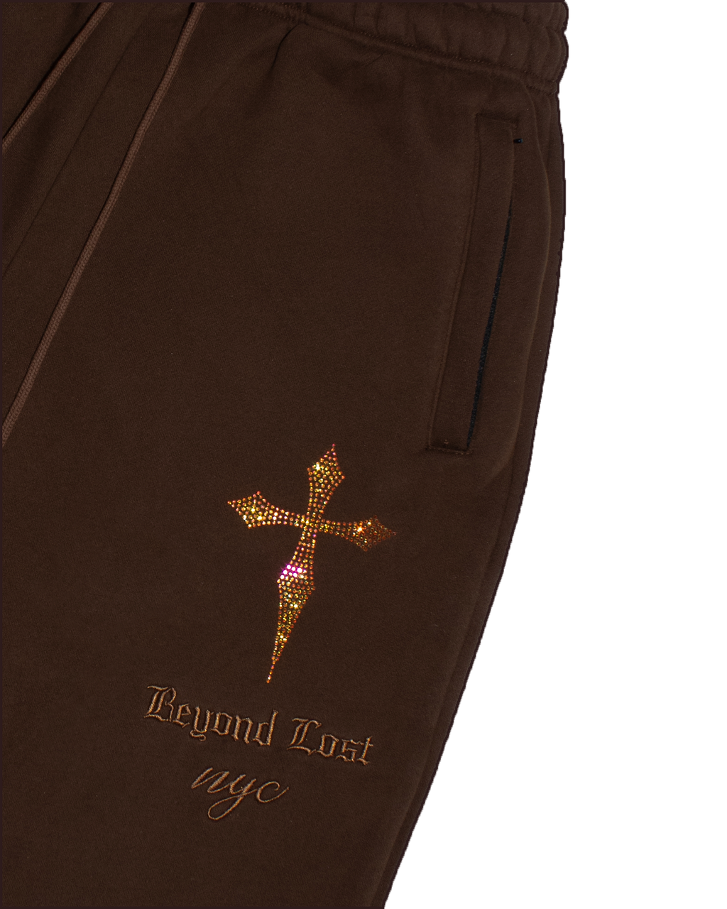 Forest Brown: Crystal Dagger Sweatpants