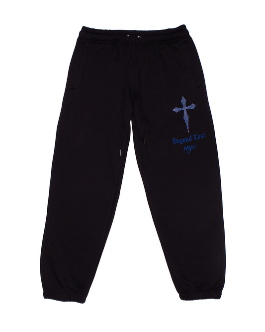 Black and Blue: Crystal Dagger Sweatpants