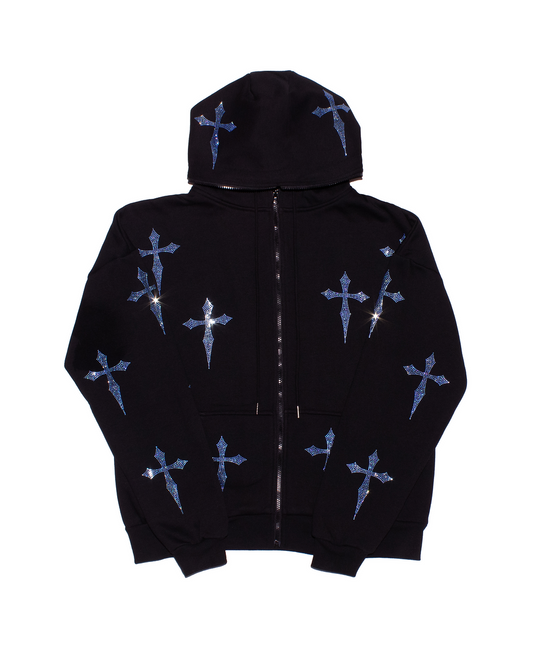 Black and Blue: Crystal Dagger Hoodie