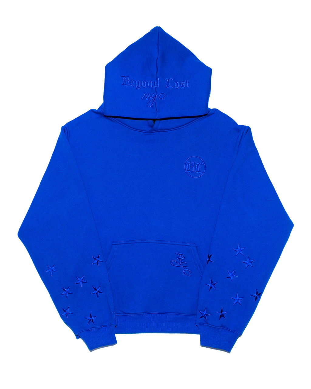 Royal Triad Collection: Royal Blue Oversized Pullover Hoodie