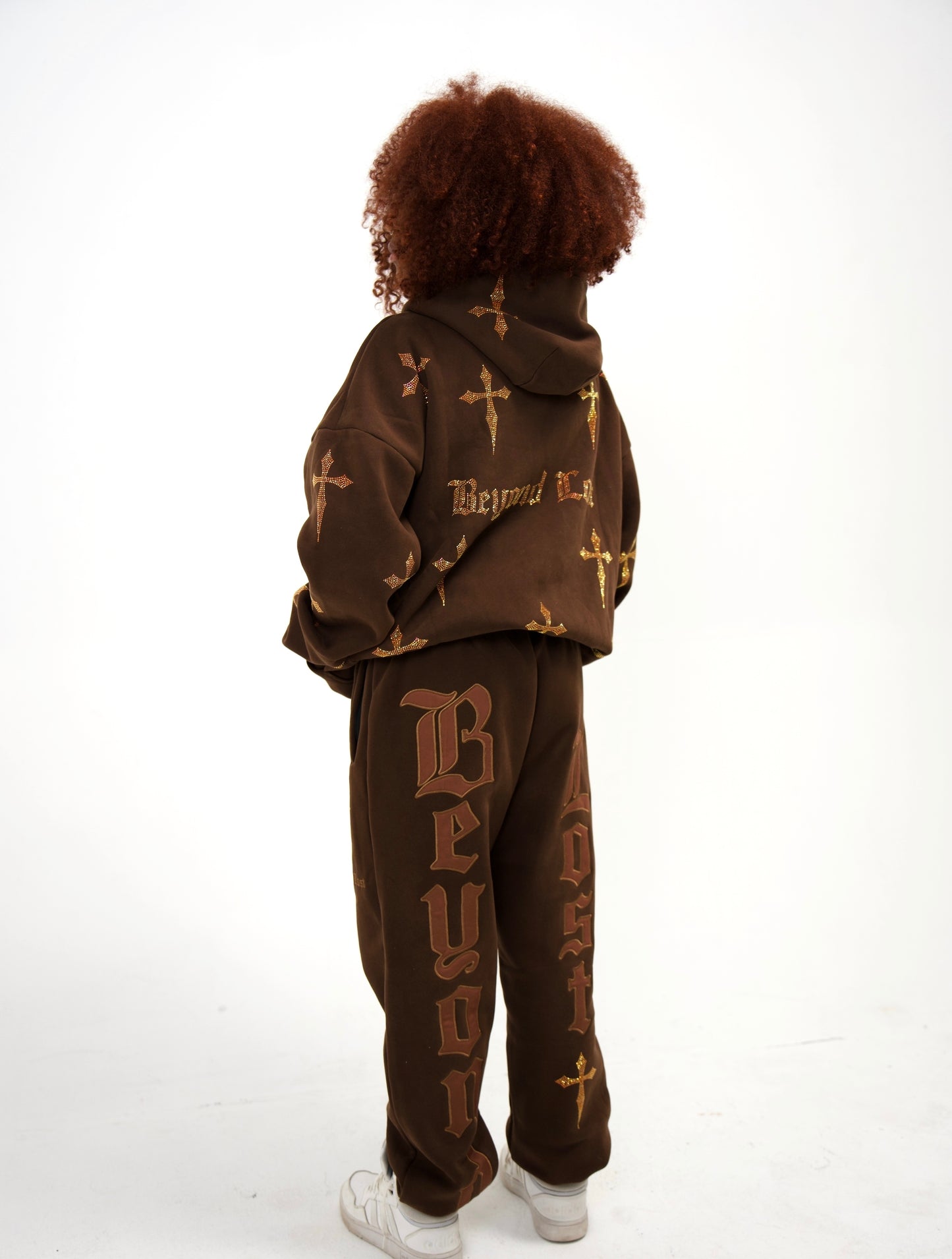 Forest Brown: Crystal Dagger Sweatpants