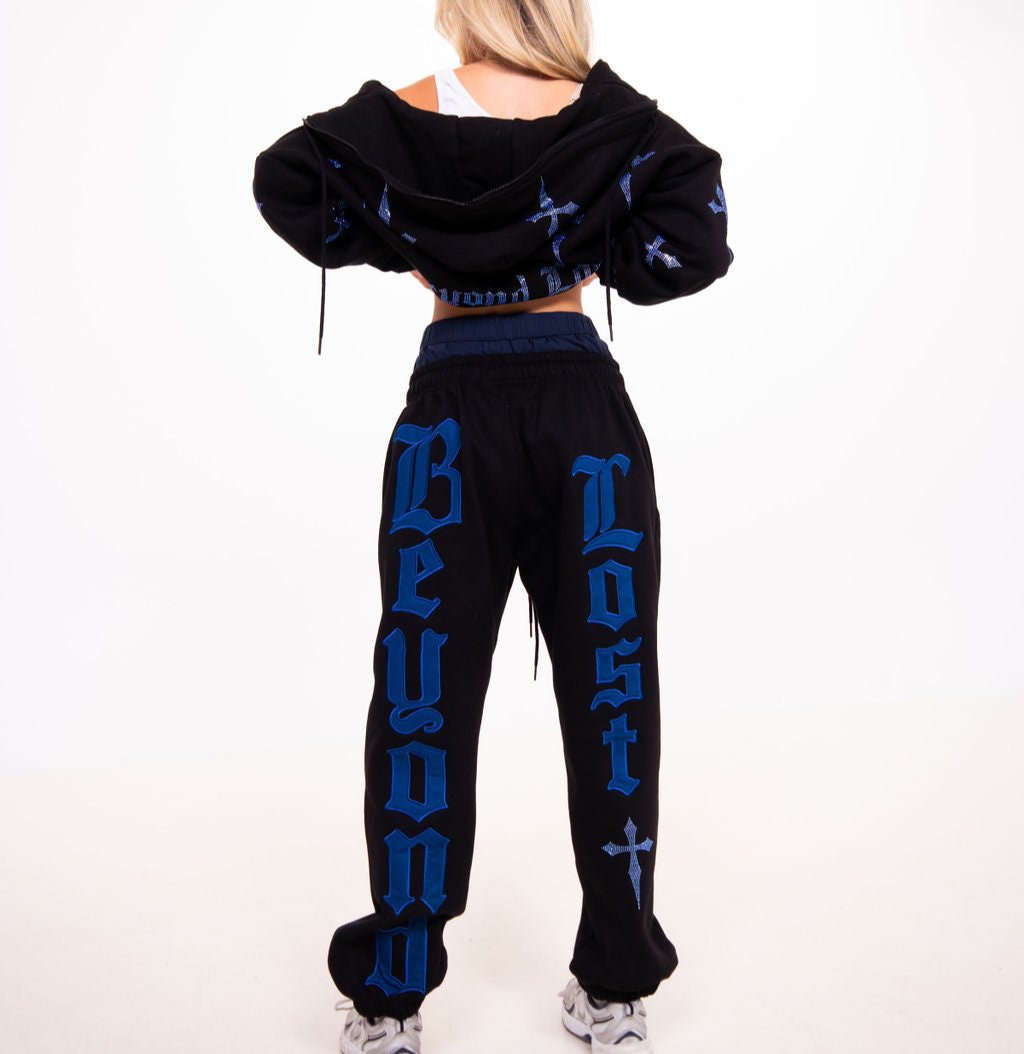 Black and Blue: Crystal Dagger Sweatpants