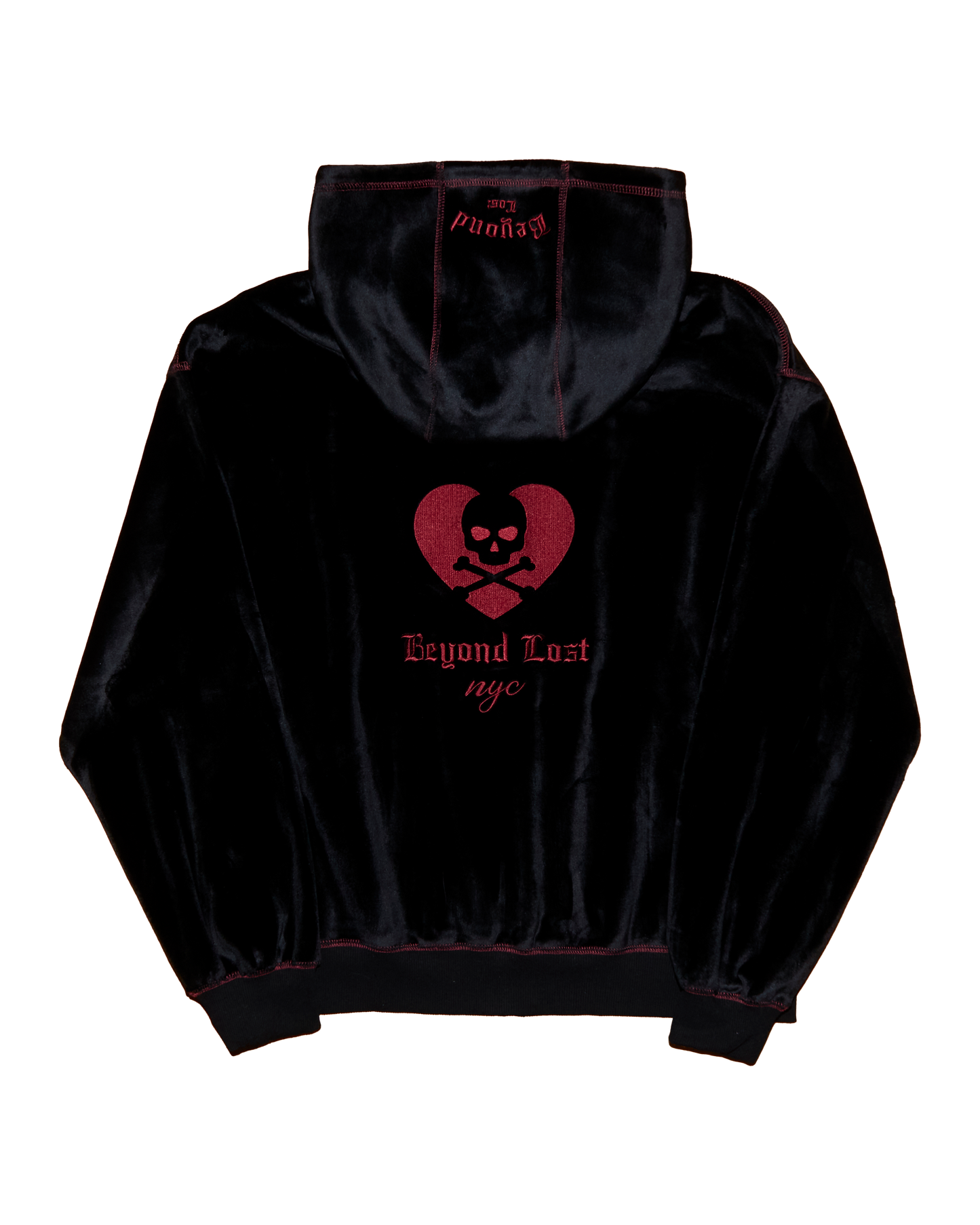 Luxury Velvet Black Hoodie: Special Edition
