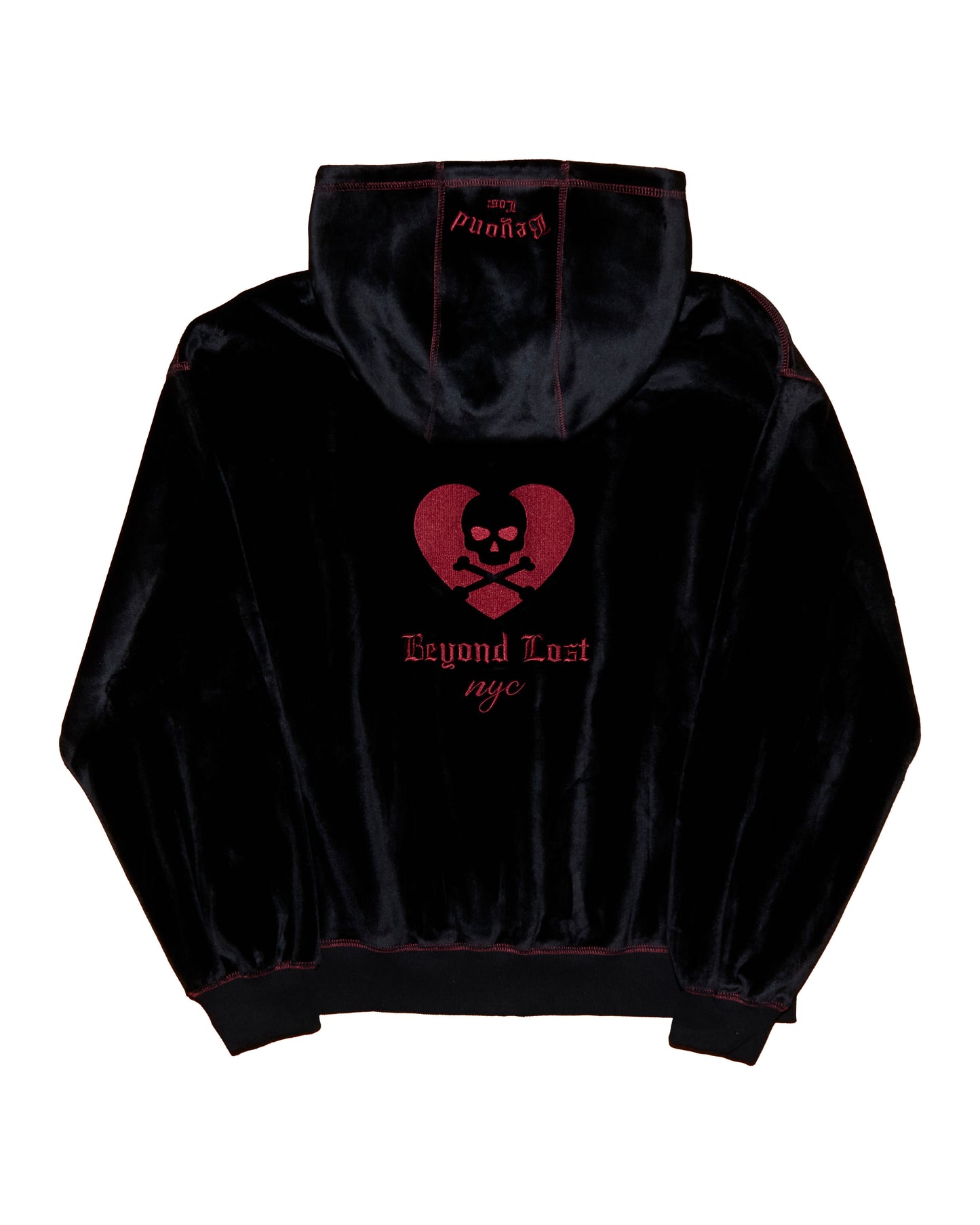Luxury Velvet Black Hoodie: Special Edition