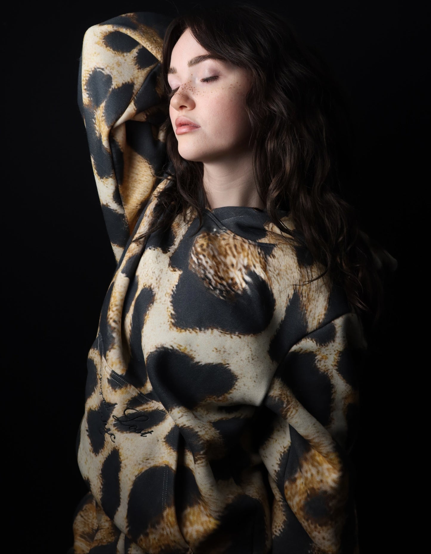 NEW! Embossed Urban Leopard Print Hoodie