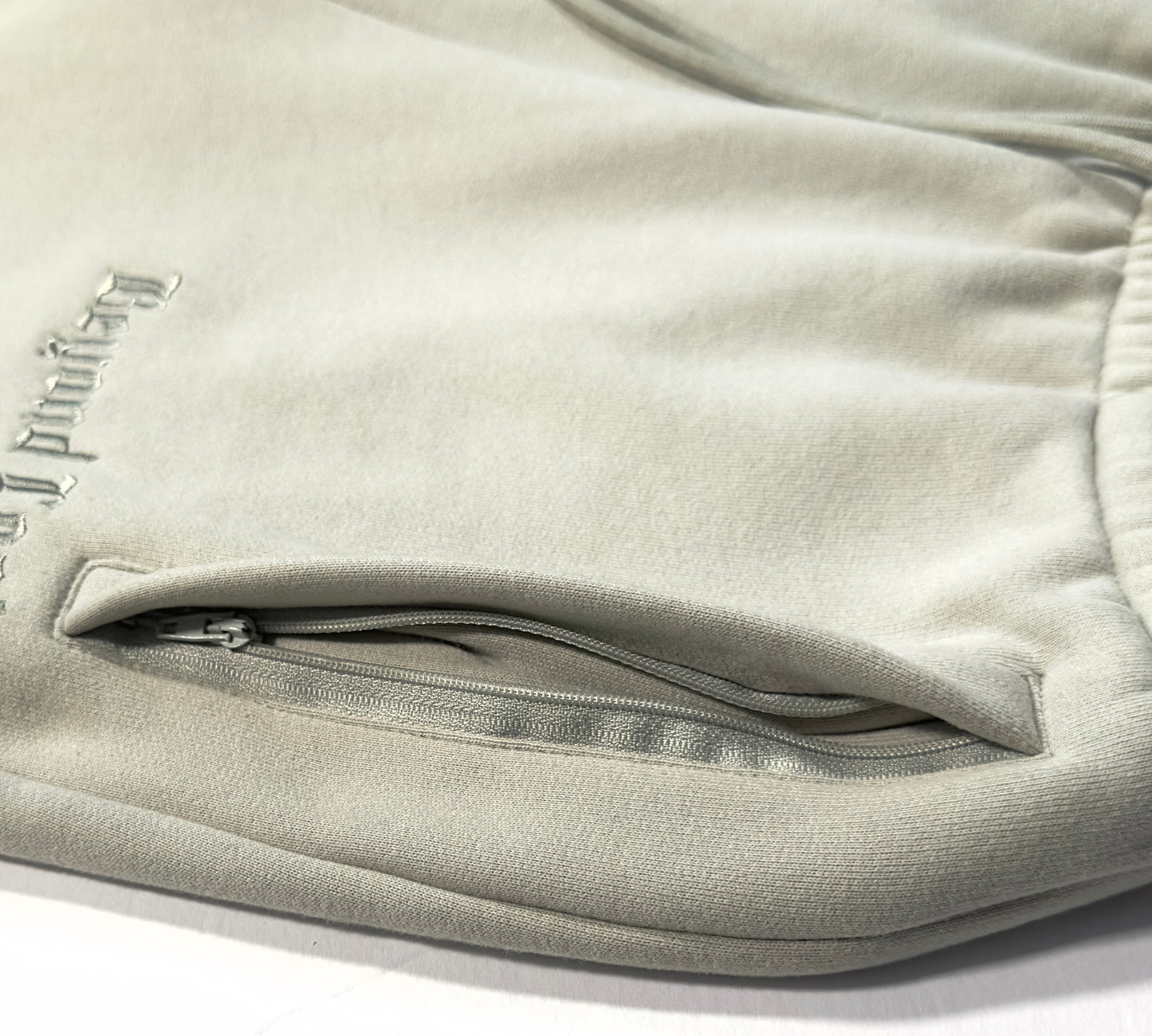 MoonShadow Mint Sweatpants: Embroidery, 3 Zip Pockets- Oversized/Unisex