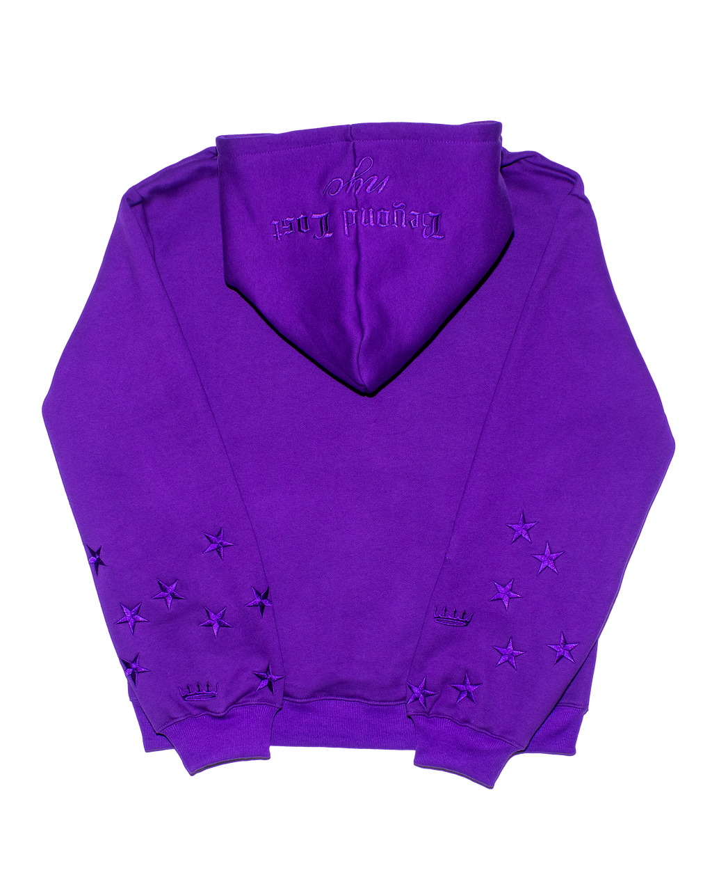 Imperial Purple: Royal Triad Oversized Pullover Hoodie
