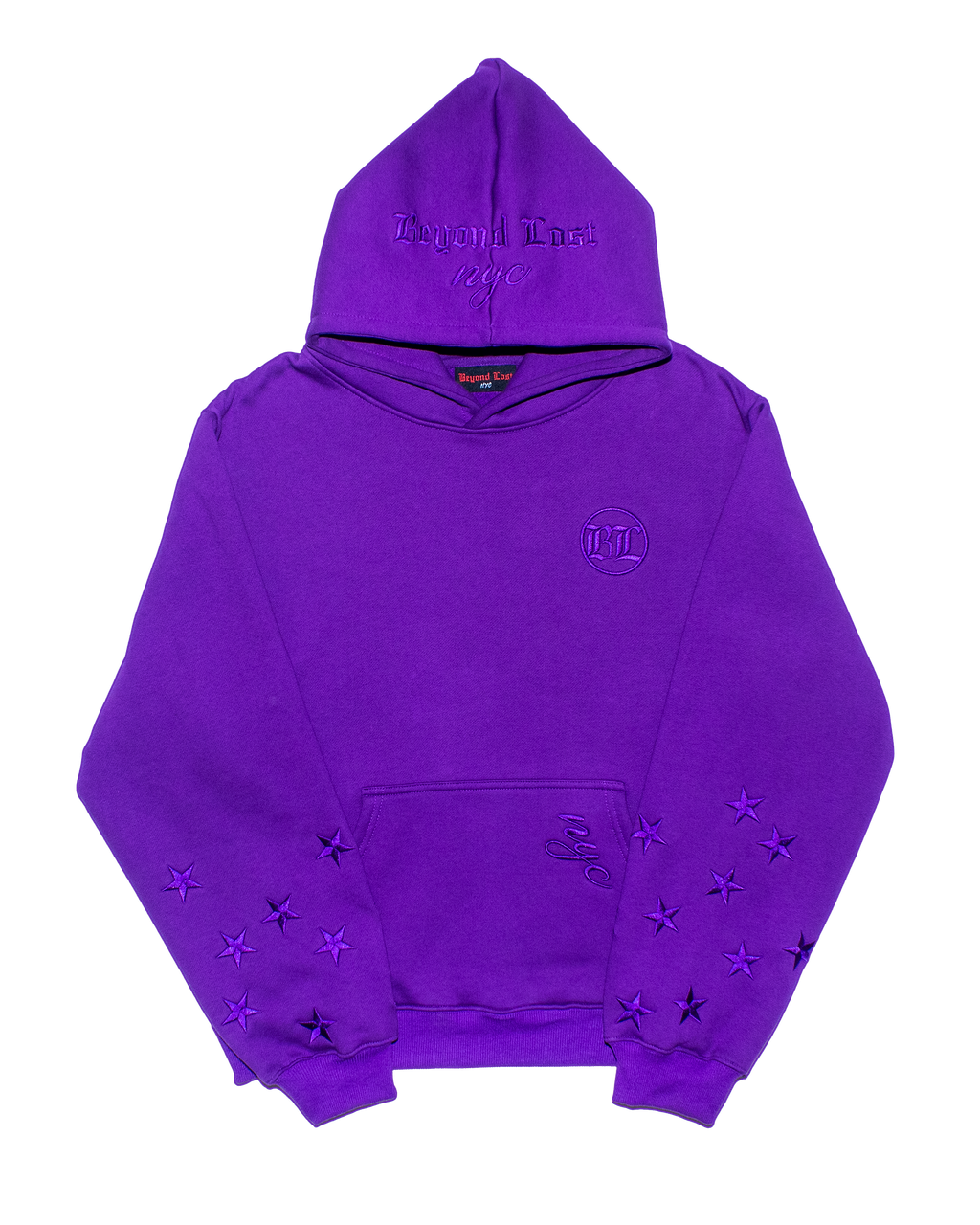 Royal Triad Collection: Imperial Purple Oversized Pullover Hoodie