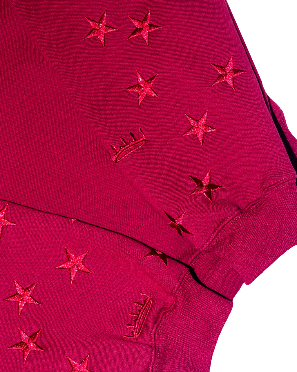 Royal Triad Collection: Regal Red Oversized Pullover Hoodie
