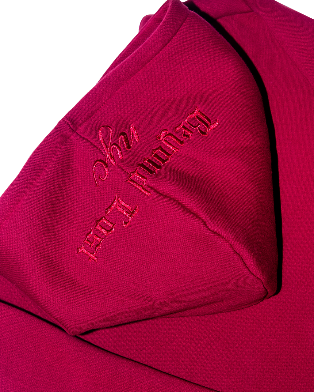 Royal Triad Collection: Regal Red Oversized Pullover Hoodie