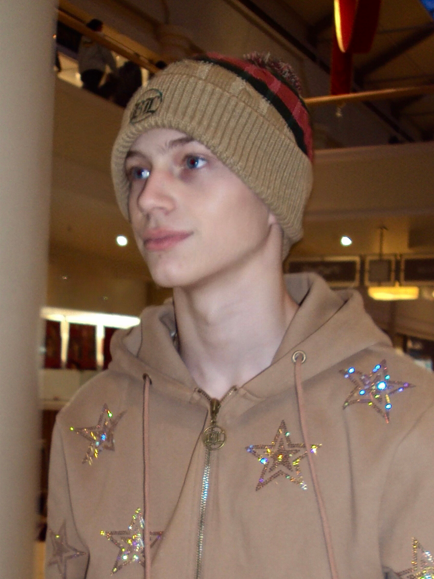 Latte Pom Beanie