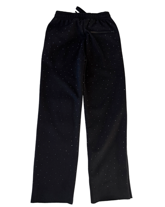 NEW! Black Rhinestone Midnight Star Sweatpants