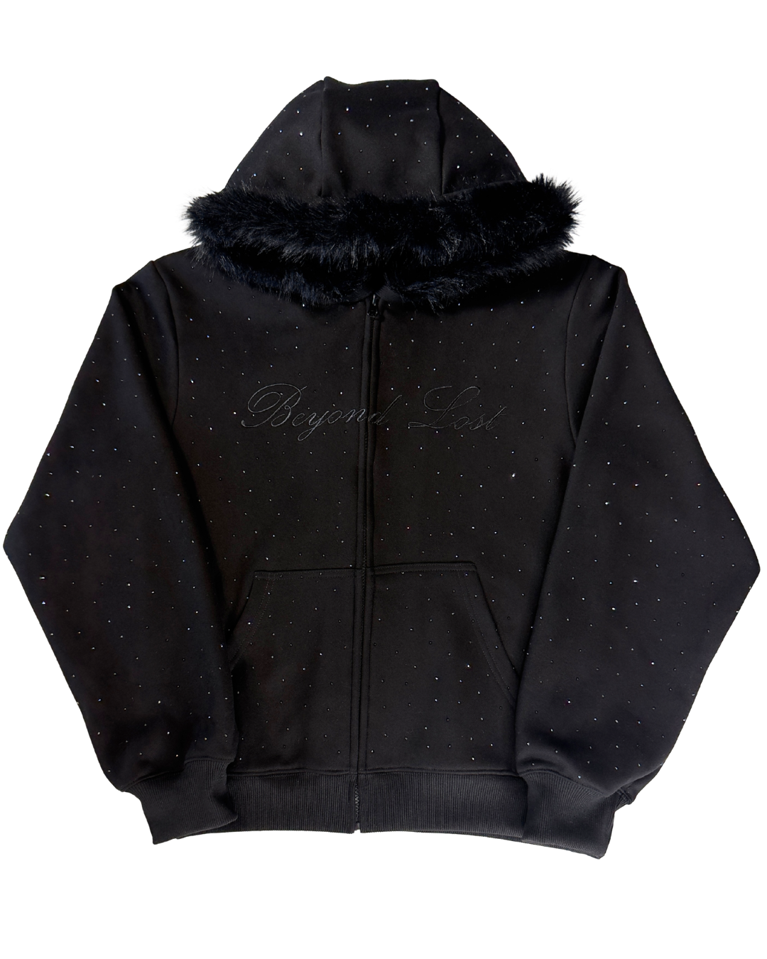 NEW! Black Rhinestone Midnight Star Hoodie