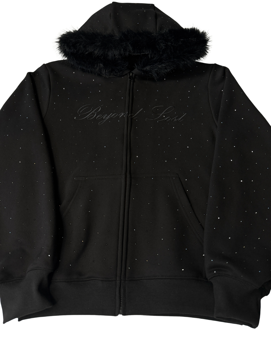 NEW! Black Rhinestone Midnight Star Hoodie