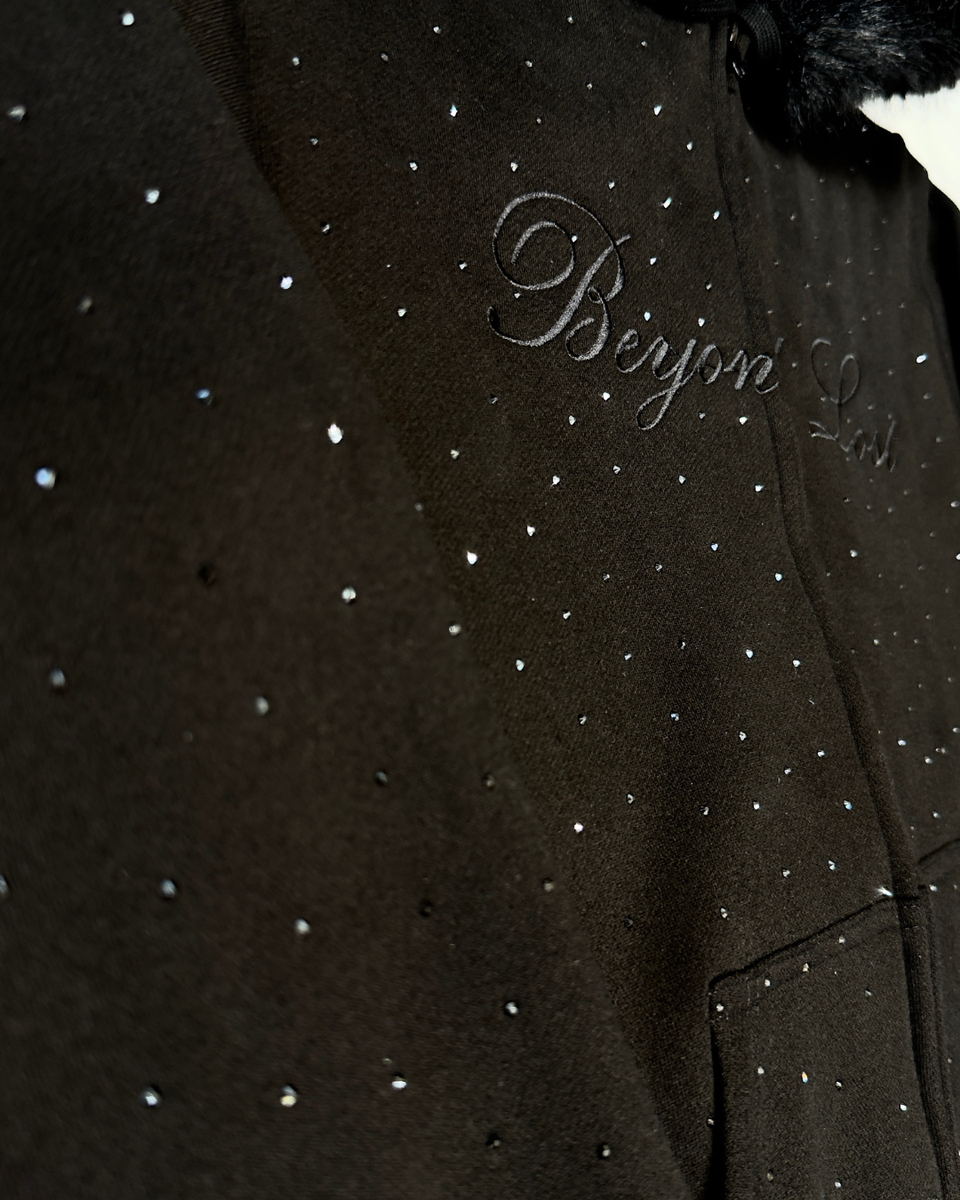 NEW! Black Rhinestone Midnight Star Hoodie