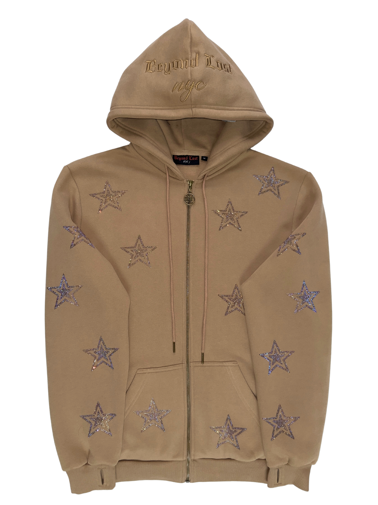 Zip up hoodie with stars best sale