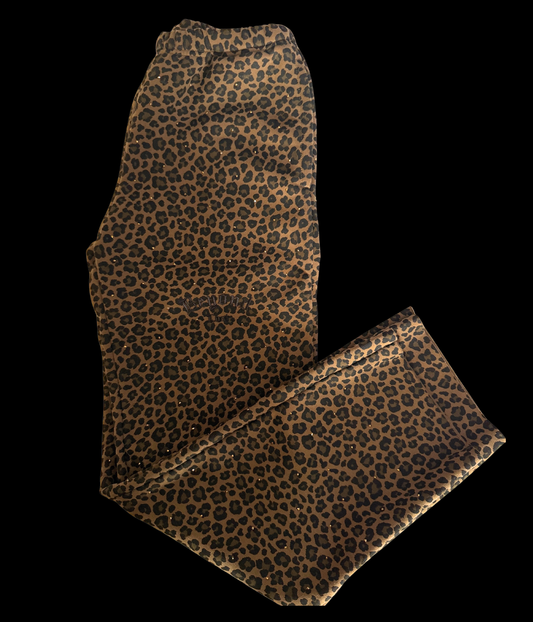 NEW! Copper Cheetah Rhinestone Sweats