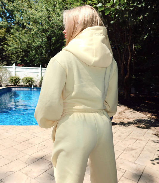 Buttermilk Yellow Lightweight Hoodie