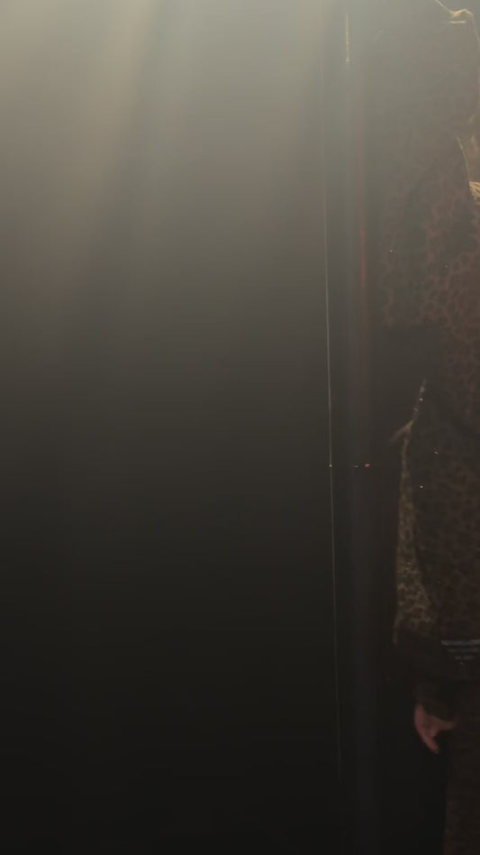 NEW! Copper Cheetah Rhinestone Hoodie w/ Fur Trim